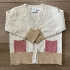 ZARA ベビー カーディガン 104 アイボリー