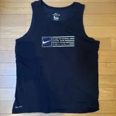 Nike DRI-FIT ブラック タンクトップ L
