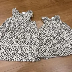 姉妹お揃い Ｈ&M ノースリーブトップス 90cm 80cmのサムネイル