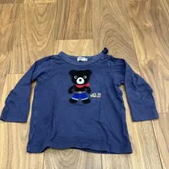 ミキハウス ネイビー 長袖Tシャツ