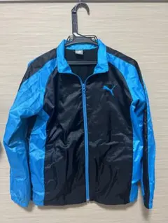 PUMA ウィンドブレーカー 160サイズ 青/黒