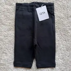 【新品タグ付】GITA ジータ 70cm レギンス パンツ ブラック 綿100