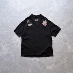 JACK ROSE スカジャン 刺繍 ブラック レーヨン スカシャツ - メルカリ
