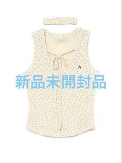 トップス andmary andmary Flower ribbon tops ANDMARY】Flower ribbon tops