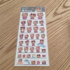 サンリオ　4サイズステッカー　日焼け　キティ