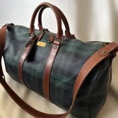 美品✨ラルフローレン ブラックウォッチ　2way ボストンバッグ　付属品