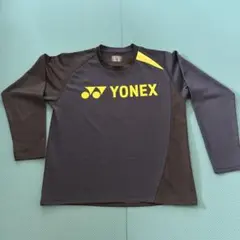 YONEX 長袖Tシャツ　ロゴイエロー