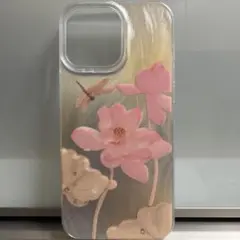 iPhone用透明花柄ケース