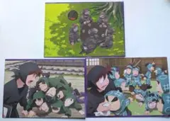 映画 忍たま乱太郎 入場者特典　描きおろし脚本付き イラストカード 3種コンプ