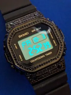 SKMEI デジタル腕時計 ブラック 新品