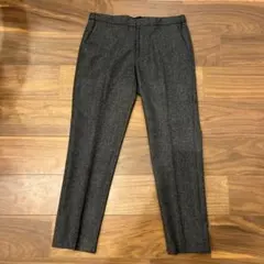 【未使用】INCOTEX インコテックス ウール グレー スラックス 48