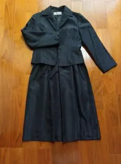 【中古】ef-de　エフデ　黒のジャケットとワンピース　サイズ11