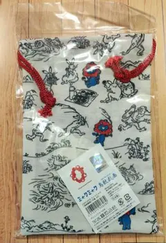 ミャクミャク　鳥獣戯画　巾着　ポーチ 新品未開封