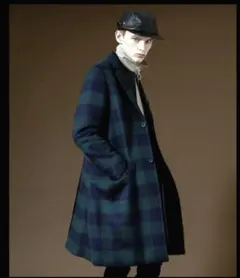 UNITED TOKYO ブロックチェック　チェスターコート