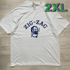 ⭐️新品未使用　ZIG-ZAGジグザグ Tシャツ　2XL　ホワイト