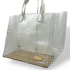 マークバイマークジェイコブス クリアバッグ トートバッグ エナメル 金具ロゴ