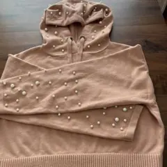 ZARA パールパーカー