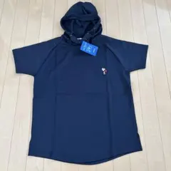 スヌーピー フード付きネイビーシャツ