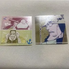 ワンピース　ONEPIECE スクエアステッカー　黄猿　バーソロミューくま