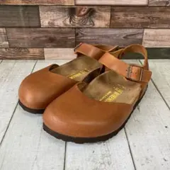 ビルケンシュトック モロッコ レザーシューズ ストラップ ブラウン