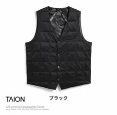 【極美品】TAION ベーシックVネック ダウンベスト (TAION-003)