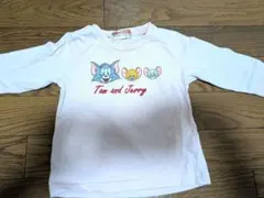 【未使用にちかい】トムとジェリー 薄長袖　　80サイズ 薄ピンク