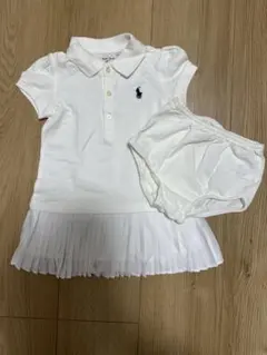 未使用　ラルフローレン ホワイトポロワンピース