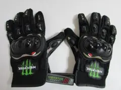 FOXモンスターエナジーグローブ 、ホワイトブラック春夏用グローブ モンスター エナジー バイクグローブ 手袋 バイク用 自転車 春 夏 秋３