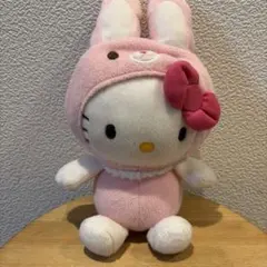 希少品】ハローキティ うさぎ 着ぐるみ ぬいぐるみ マスコット 平成