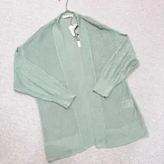 シューラルー　薄手カーディガン　フリーサイズ　グリーン　未使用