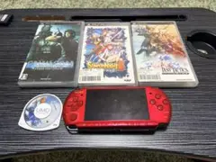 PSP-3000本体 ジャンク　ソフト4本 FF クライシスコア サモンナイト5