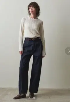 ＜Steven Alan＞12OZ デニムワイド テーパードパンツのサムネイル