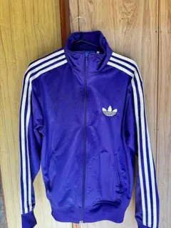 adidas パープル ジャージ 3本ライン