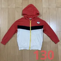 ポケモン フード付きパーカー 赤/黒/白