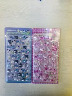 国内正規品　サンリオボンボンドロップシール 2種セットハローキティ＆はぴだんぶい