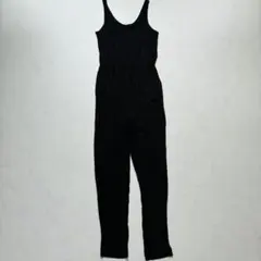 H&M オールインワン サロペット 黒 S ストレッチ（F1048）