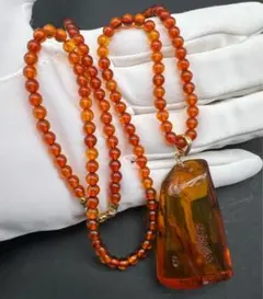 2025年最新】琥珀ネックレス k18の人気アイテム - メルカリ