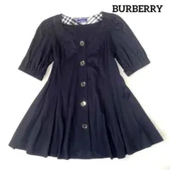 バーバリー　ブルーレーベル　半袖チュニック　38 ネイビー