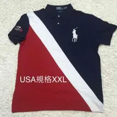 大きいサイズ 美品 POLOラルフローレン US OPEN 2009 ポロシャツ