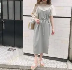 mellowneon シンプルリボンキャミワンピースのサムネイル