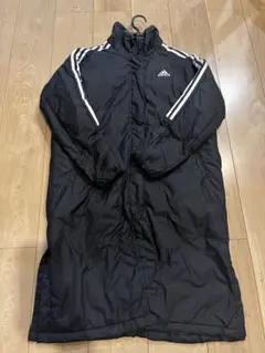 新品未使用　タグ付き　adidas ベンチコート 黒 フード付き　Sサイズ 新品 アディダス ベンチコート ロングコート ブラック Sサイズ