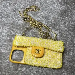 希少　CHANEL ツイード iPhone12 pro ケース イエロー 2026年最新】シャネル iphone12の人気アイテム - メルカリ