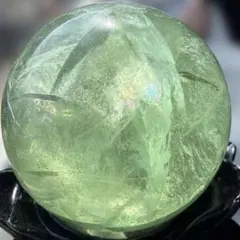 ミントグリーンの春層図｜バイカラーフローライトスフィア（53.4mm 