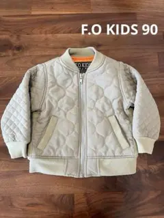 F.O KIDS キルティングジャケット　ブルゾン　アウター　90 男の子カーキ