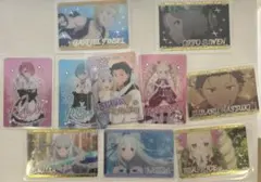 リゼロ　カード　スバル　エミリア　ベアトリス　オットーガーフィール　レム　ラム