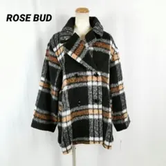 極美品 タグ付き シャギーウールコート チェック