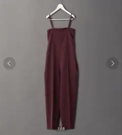 ６　ロク　ROKU バーガンディ サロペット サイズ38 6 ロク ROKU バーガンディ サロペット サイズ38