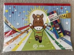 JRA ターフィー ノベルティ クーピー5色&ノートセット 【非売品】