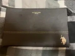 U.S. POLO ASSN. ブラック クラッチバッグ