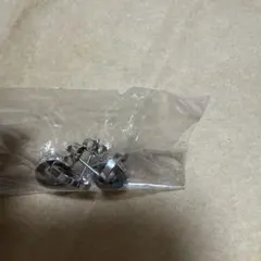 シルバーリング型ピアス ローマ数字装飾